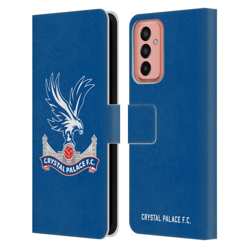 Crystal Palace FC Crest Plain Leather Book Wallet Case Cover For Samsung Galaxy M13 (2022)