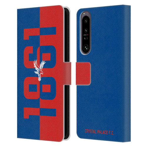Crystal Palace FC Crest 1861 Leather Book Wallet Case Cover For Sony Xperia 1 IV