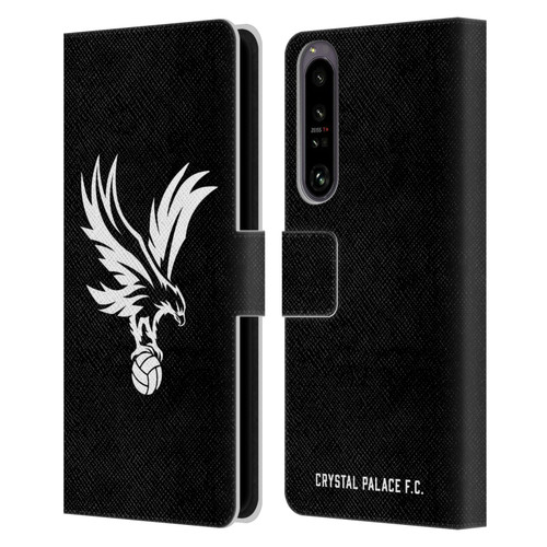 Crystal Palace FC Crest Eagle Grey Leather Book Wallet Case Cover For Sony Xperia 1 IV