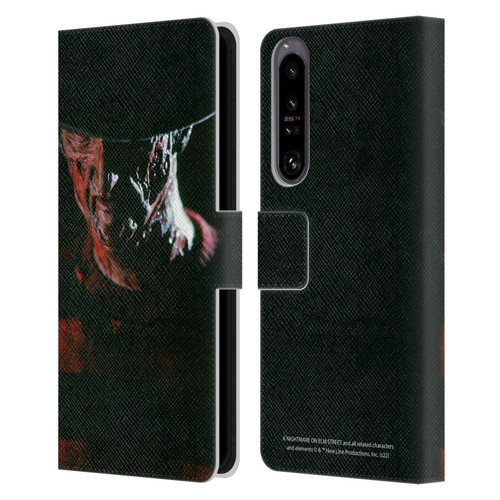 A Nightmare On Elm Street (1984) Graphics Freddy Leather Book Wallet Case Cover For Sony Xperia 1 IV