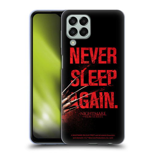 A Nightmare On Elm Street (2010) Graphics Never Sleep Again Soft Gel Case for Samsung Galaxy M33 (2022)