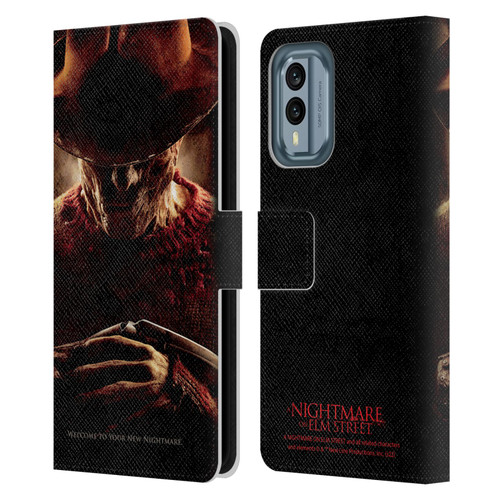 A Nightmare On Elm Street (2010) Graphics Freddy Key Art Leather Book Wallet Case Cover For Nokia X30