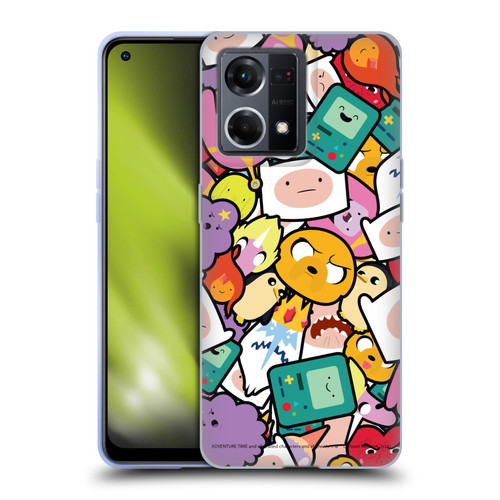 Adventure Time Graphics Pattern Soft Gel Case for OPPO Reno8 4G