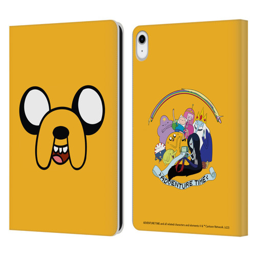 Adventure Time Graphics Jake The Dog Leather Book Wallet Case Cover For Apple iPad 10.9 (2022)