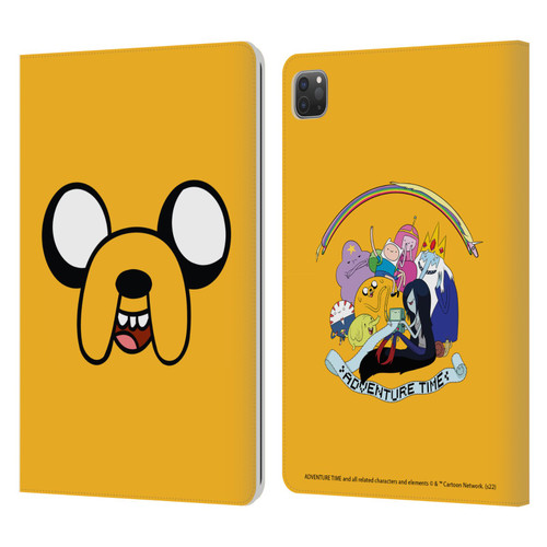 Adventure Time Graphics Jake The Dog Leather Book Wallet Case Cover For Apple iPad Pro 11 2020 / 2021 / 2022