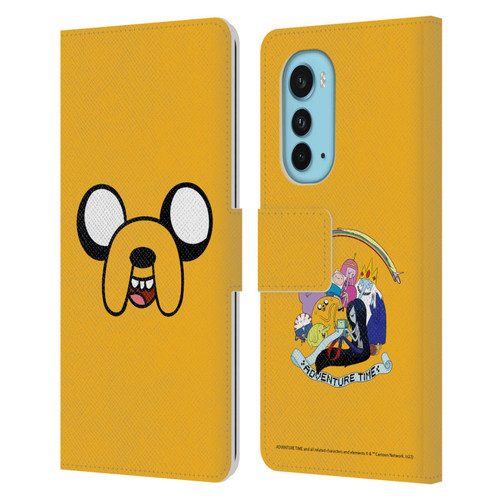Adventure Time Graphics Jake The Dog Leather Book Wallet Case Cover For Motorola Edge (2022)