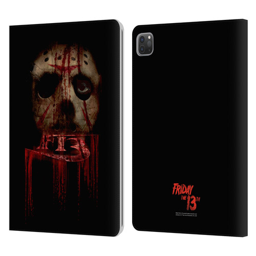 Friday the 13th 2009 Graphics Jason Voorhees Leather Book Wallet Case Cover For Apple iPad Pro 11 2020 / 2021 / 2022