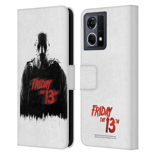 Friday the 13th 2009 Graphics Jason Voorhees Key Art Leather Book Wallet Case Cover For OPPO Reno8 4G