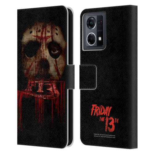 Friday the 13th 2009 Graphics Jason Voorhees Leather Book Wallet Case Cover For OPPO Reno8 4G