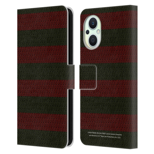 A Nightmare On Elm Street: Freddy's Dead Graphics Sweater Pattern Leather Book Wallet Case Cover For OPPO Reno8 Lite