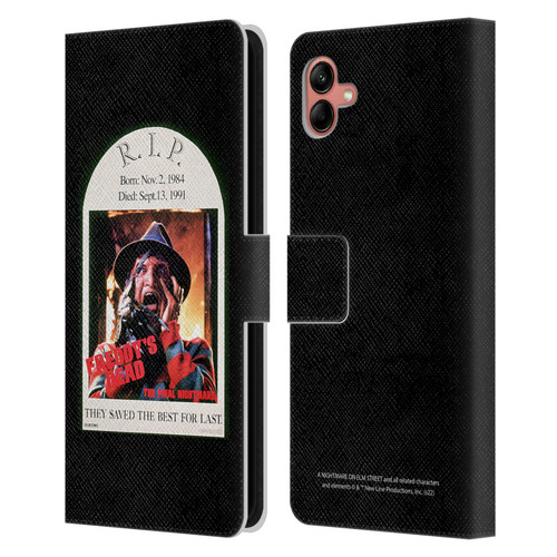 A Nightmare On Elm Street: Freddy's Dead Graphics The Final Nightmare Leather Book Wallet Case Cover For Samsung Galaxy A04 (2022)