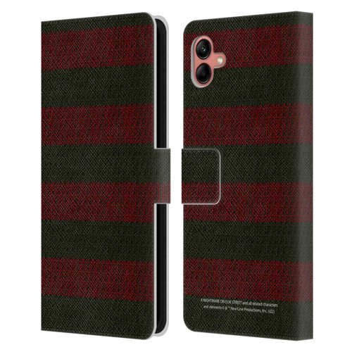 A Nightmare On Elm Street: Freddy's Dead Graphics Sweater Pattern Leather Book Wallet Case Cover For Samsung Galaxy A04 (2022)