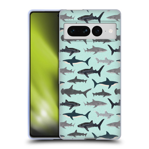 Andrea Lauren Design Sea Animals Sharks Soft Gel Case for Google Pixel 7 Pro