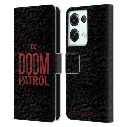 Doom Patrol Graphics Logo Leather Book Wallet Case Cover For OPPO Reno8 Pro