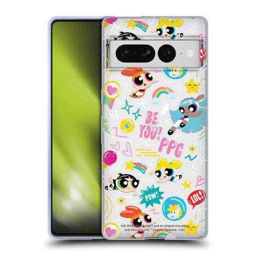 The Powerpuff Girls Graphics Icons Soft Gel Case for Google Pixel 7 Pro
