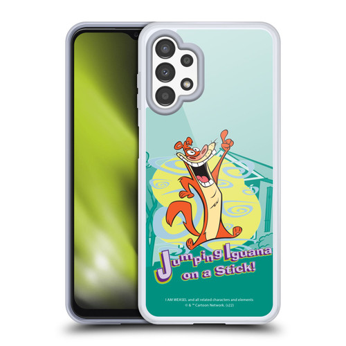 I Am Weasel. Graphics Jumping Iguana On A Stick Soft Gel Case for Samsung Galaxy A13 (2022)