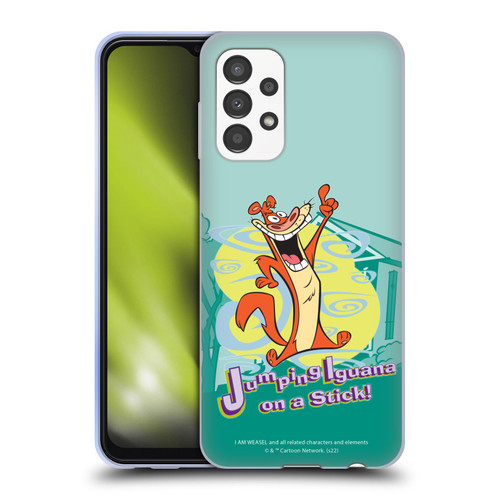 I Am Weasel. Graphics Jumping Iguana On A Stick Soft Gel Case for Samsung Galaxy A13 (2022)