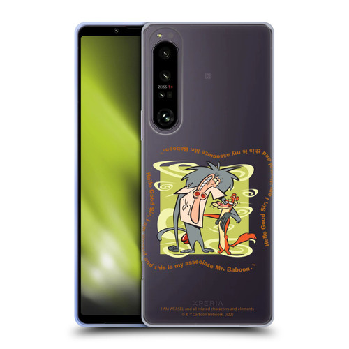 I Am Weasel. Graphics Hello Good Sir Soft Gel Case for Sony Xperia 1 IV