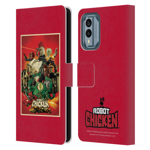 Robot Chicken Graphics Poster Leather Book Wallet Case Cover For Nokia X30