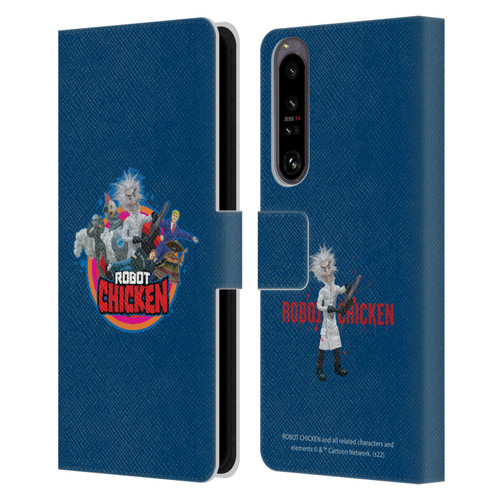 Robot Chicken Graphics Characters Leather Book Wallet Case Cover For Sony Xperia 1 IV