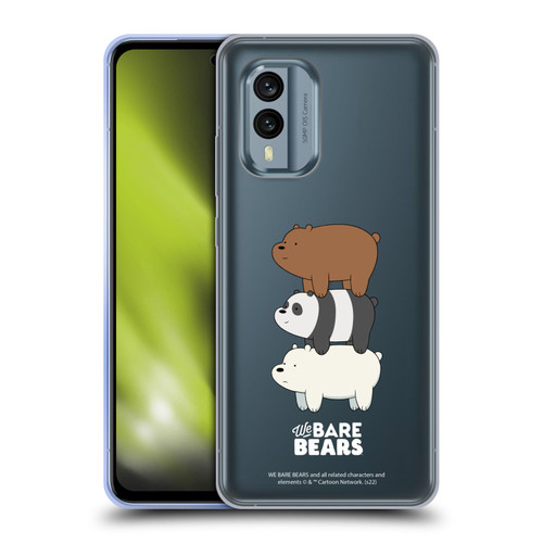 We Bare Bears Character Art Group 3 Soft Gel Case for Nokia X30