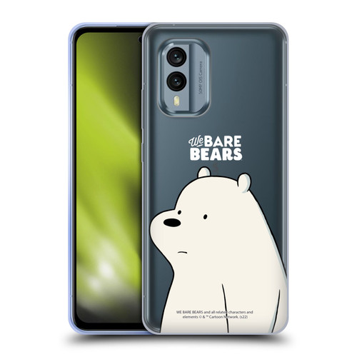 We Bare Bears Character Art Ice Bear Soft Gel Case for Nokia X30