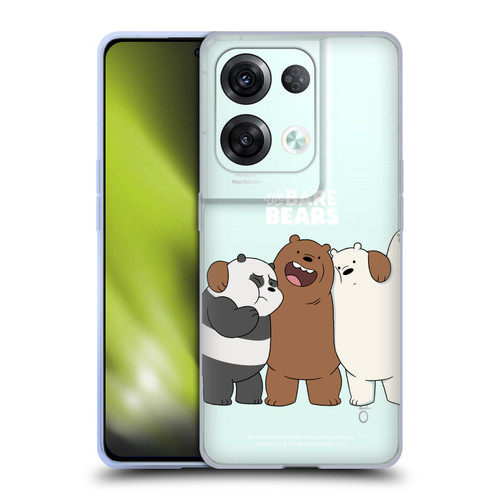 We Bare Bears Character Art Group 1 Soft Gel Case for OPPO Reno8 Pro