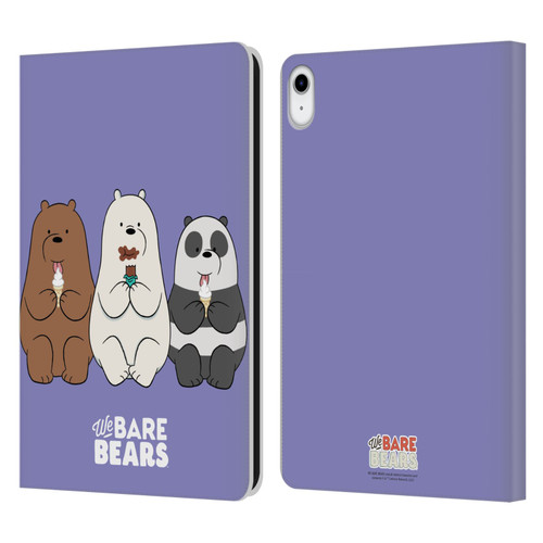 We Bare Bears Character Art Group 2 Leather Book Wallet Case Cover For Apple iPad 10.9 (2022)