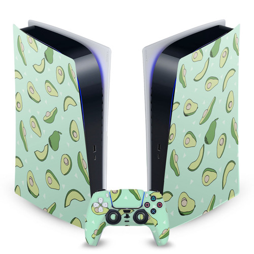 Andrea Lauren Design Art Mix Avocado Vinyl Sticker Skin Decal Cover for Sony PS5 Digital Edition Bundle