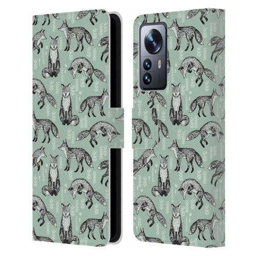 Andrea Lauren Design Animals Fox Leather Book Wallet Case Cover For Xiaomi 12 Pro