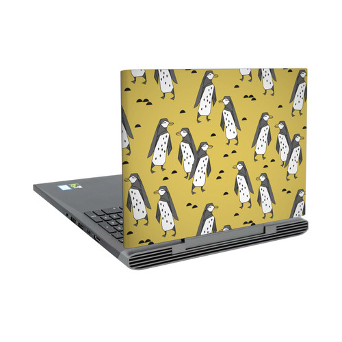 Andrea Lauren Design Birds Yellow Penguins Vinyl Sticker Skin Decal Cover for Dell Inspiron 15 7000 P65F