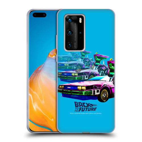 Back to the Future I Composed Art Time Machine Car Soft Gel Case for Huawei P40 Pro / P40 Pro Plus 5G