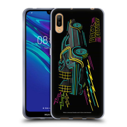 Back to the Future I Composed Art Neon Soft Gel Case for Huawei Y6 Pro (2019)