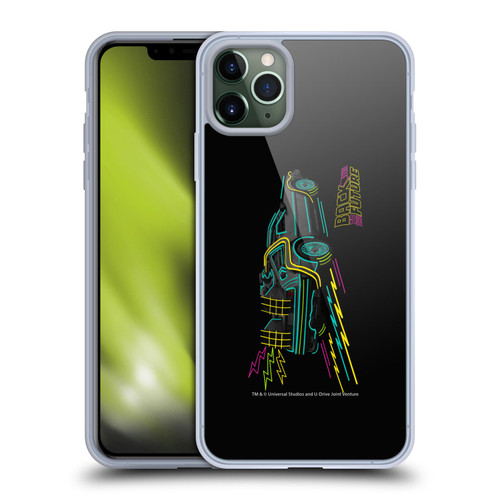 Back to the Future I Composed Art Neon Soft Gel Case for Apple iPhone 11 Pro Max