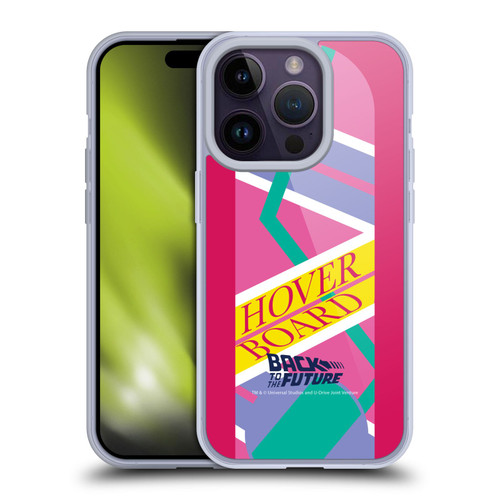 Back to the Future I Composed Art Hoverboard 2 Soft Gel Case for Apple iPhone 14 Pro