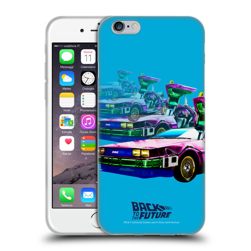 Back to the Future I Composed Art Time Machine Car Soft Gel Case for Apple iPhone 6 / iPhone 6s