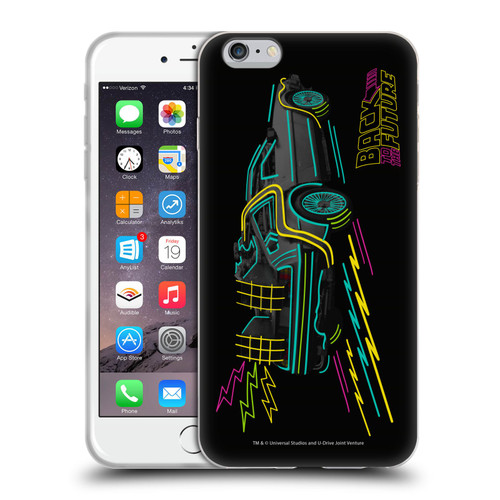 Back to the Future I Composed Art Neon Soft Gel Case for Apple iPhone 6 Plus / iPhone 6s Plus