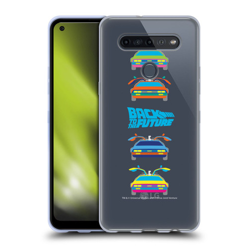 Back to the Future I Composed Art Time Machine Car 2 Soft Gel Case for LG K51S