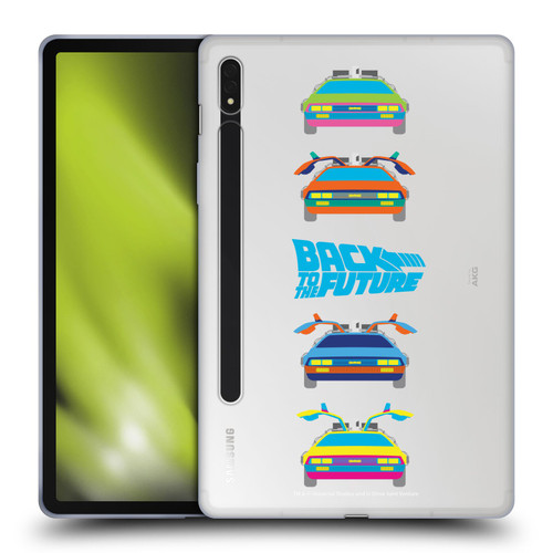 Back to the Future I Composed Art Time Machine Car 2 Soft Gel Case for Samsung Galaxy Tab S8