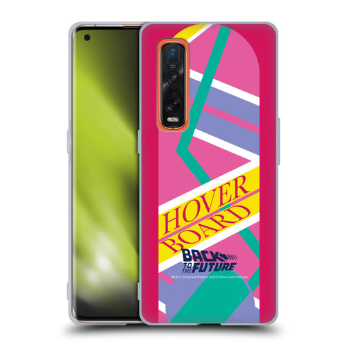 Back to the Future I Composed Art Hoverboard 2 Soft Gel Case for OPPO Find X2 Pro 5G