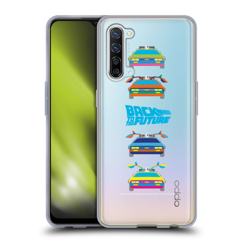 Back to the Future I Composed Art Time Machine Car 2 Soft Gel Case for OPPO Find X2 Lite 5G