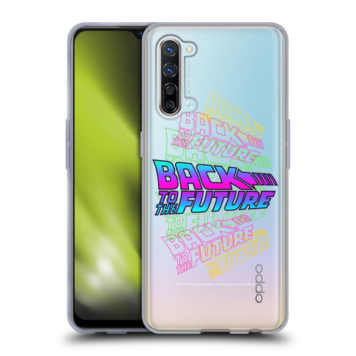 Back to the Future I Composed Art Logo Soft Gel Case for OPPO Find X2 Lite 5G