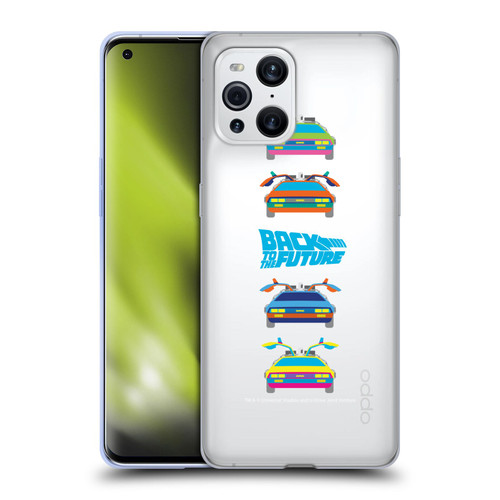 Back to the Future I Composed Art Time Machine Car 2 Soft Gel Case for OPPO Find X3 / Pro