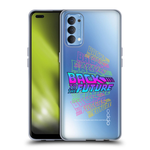 Back to the Future I Composed Art Logo Soft Gel Case for OPPO Reno 4 5G