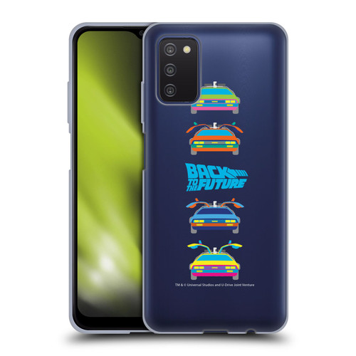Back to the Future I Composed Art Time Machine Car 2 Soft Gel Case for Samsung Galaxy A03s (2021)
