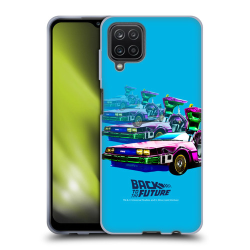 Back to the Future I Composed Art Time Machine Car Soft Gel Case for Samsung Galaxy A12 (2020)