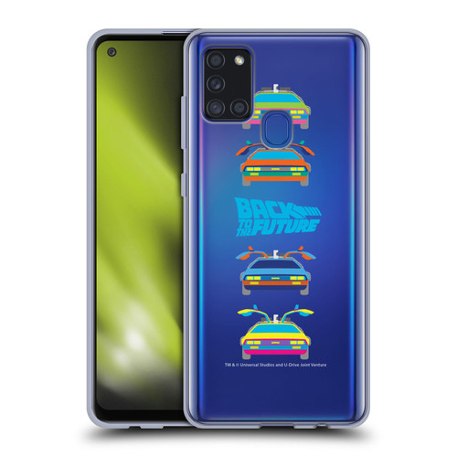 Back to the Future I Composed Art Time Machine Car 2 Soft Gel Case for Samsung Galaxy A21s (2020)