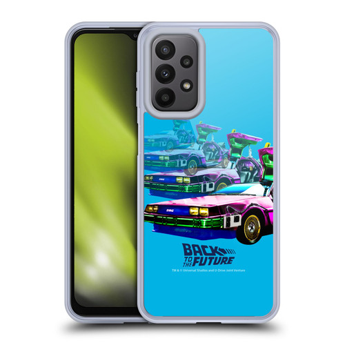 Back to the Future I Composed Art Time Machine Car Soft Gel Case for Samsung Galaxy A23 / 5G (2022)