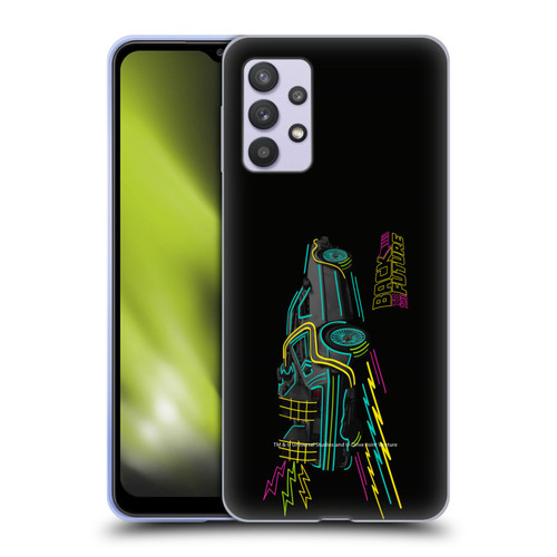 Back to the Future I Composed Art Neon Soft Gel Case for Samsung Galaxy A32 5G / M32 5G (2021)