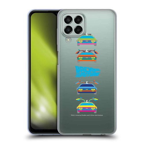 Back to the Future I Composed Art Time Machine Car 2 Soft Gel Case for Samsung Galaxy M33 (2022)